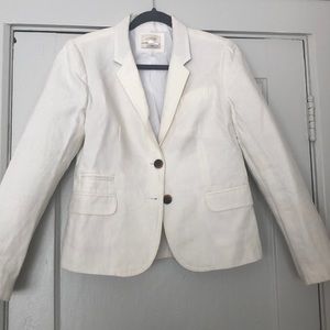 White J.Crew School Boy Blazer